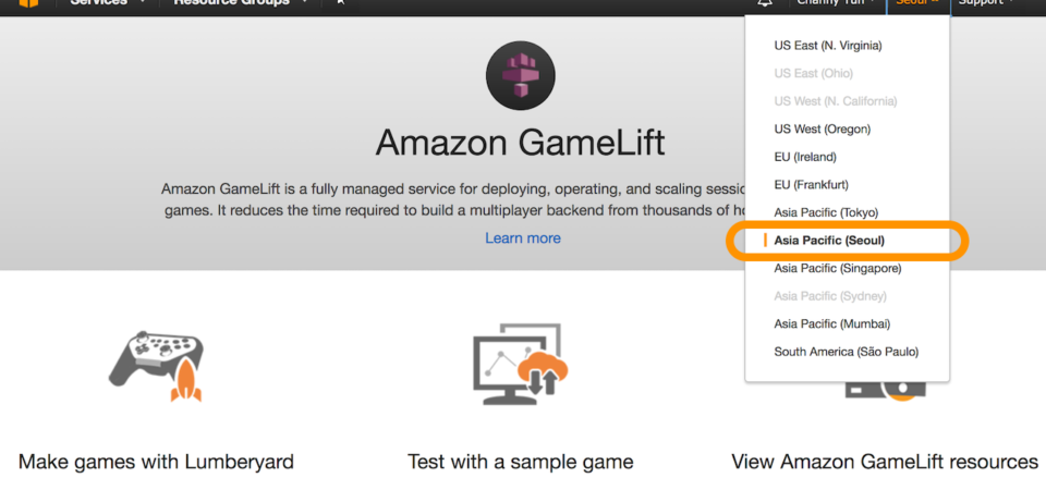 Amazon GameLift, 서울 리전 출시 on 07 DEC 2016 |…
