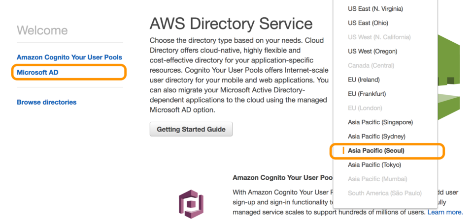 AWS Directory Service, 즉 AWS Microsoft AD를 사용하여, 디렉터리 작업이…